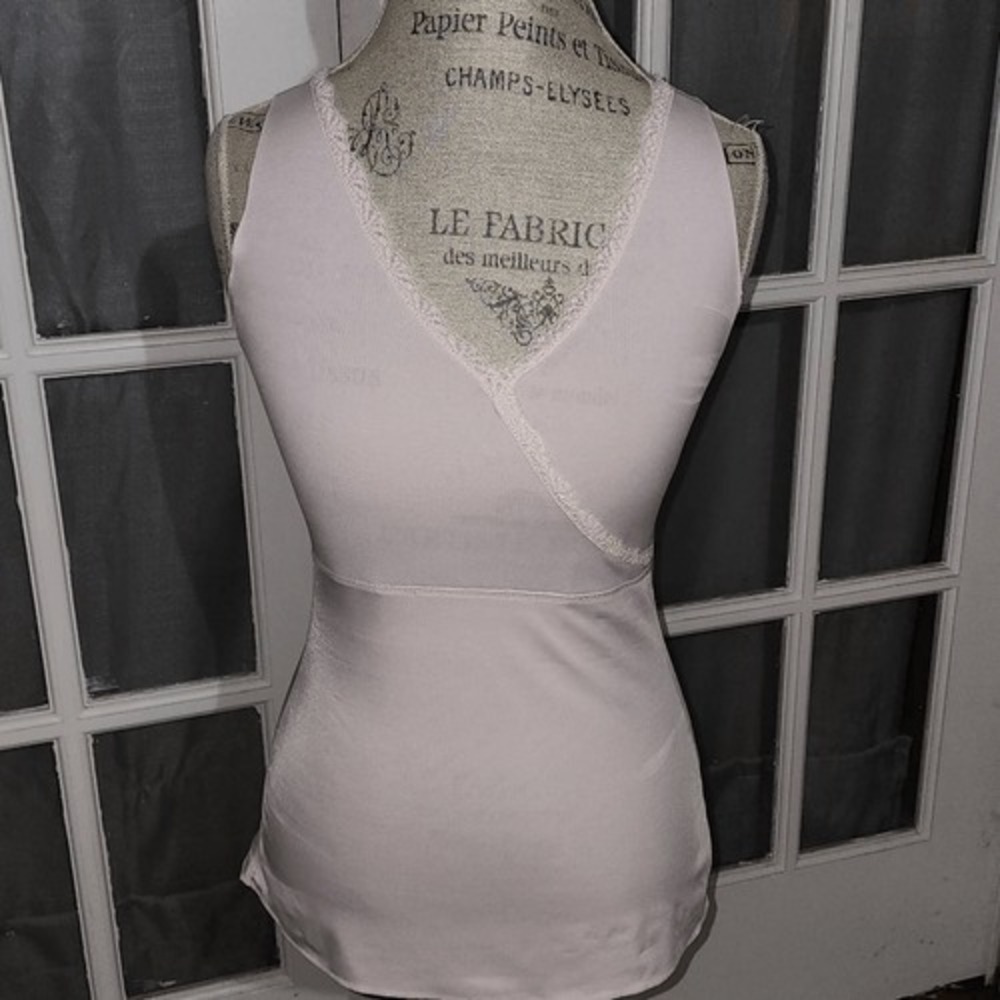 Spanx Womens Pink V Neck Tank Top Large‎